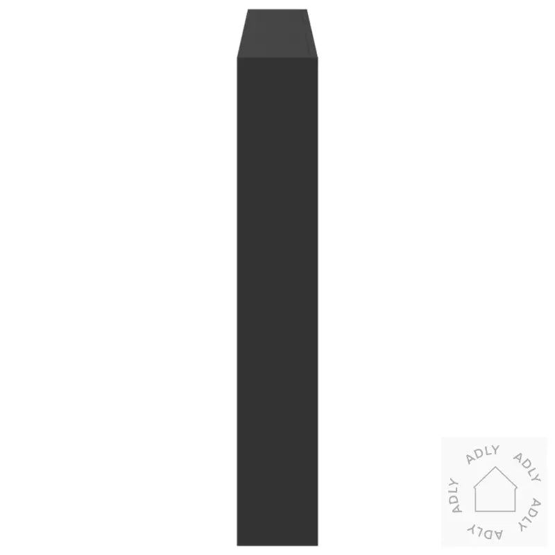 Hodegavl Skap Med Led Svart 160X17X102 Cm