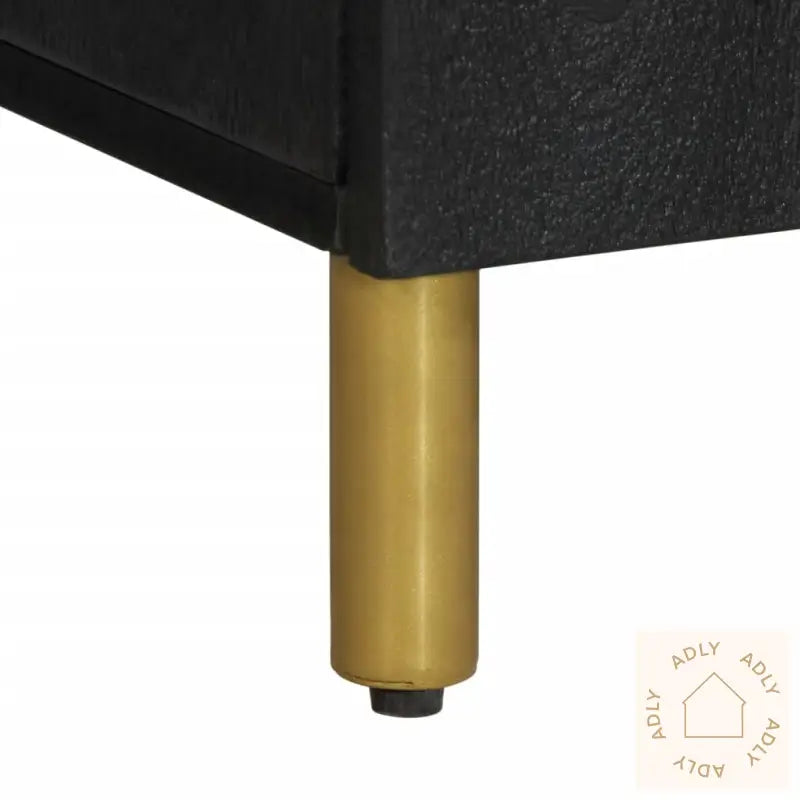 Skjenk Svart 90X33X75 Cm Konstruert Tre