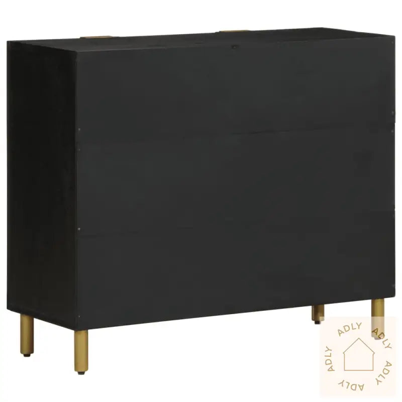Skjenk Svart 90X33X75 Cm Konstruert Tre