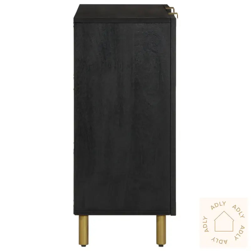 Skjenk Svart 90X33X75 Cm Konstruert Tre