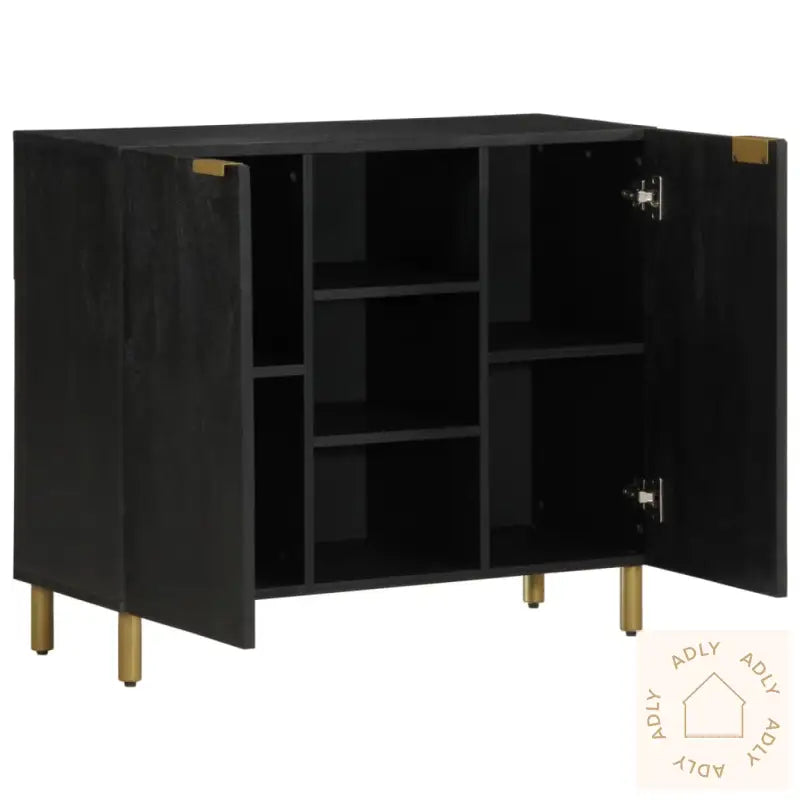 Skjenk Svart 90X33X75 Cm Konstruert Tre