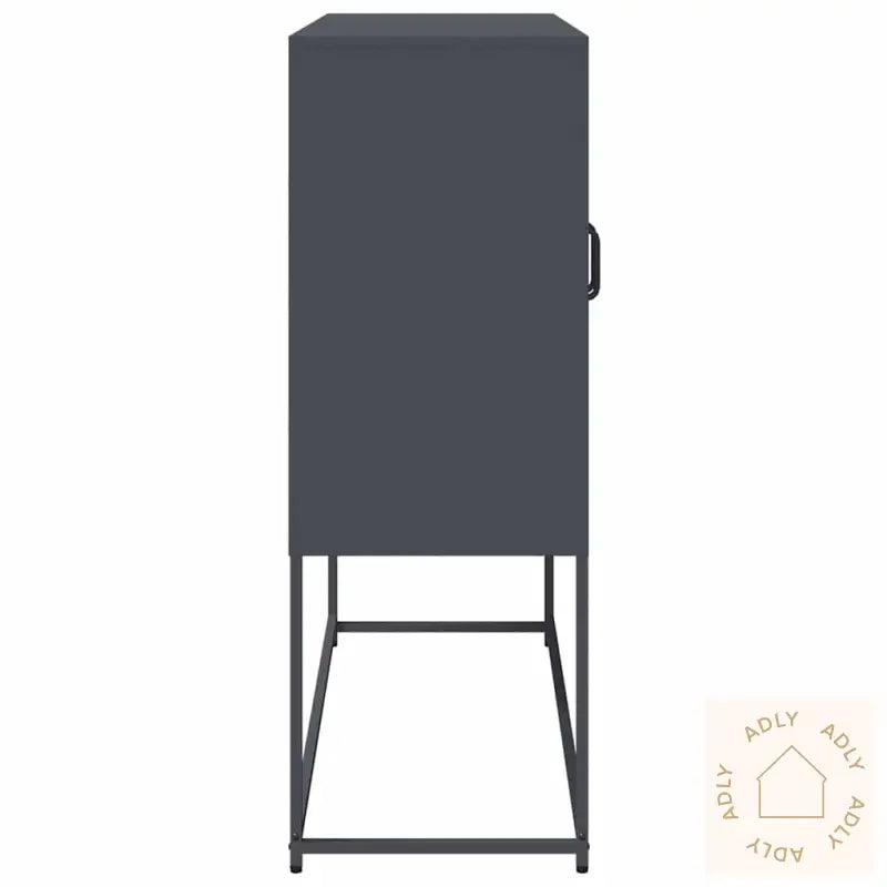 Skjenk Antrasitt 100,5X39X107 Cm Kaldvalset Stål