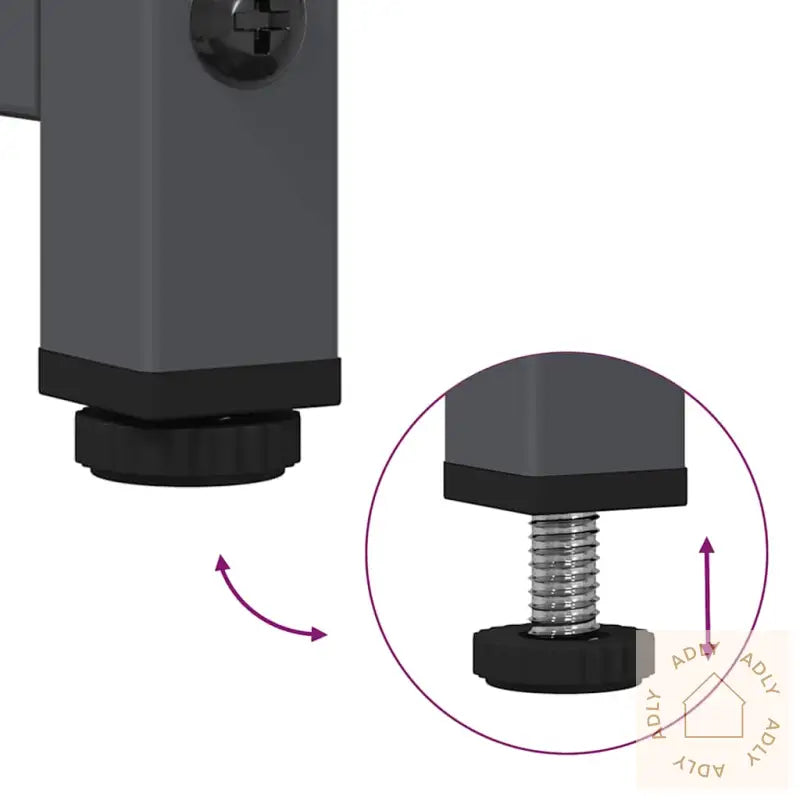 Skjenk Antrasitt 100,5X39X107 Cm Kaldvalset Stål