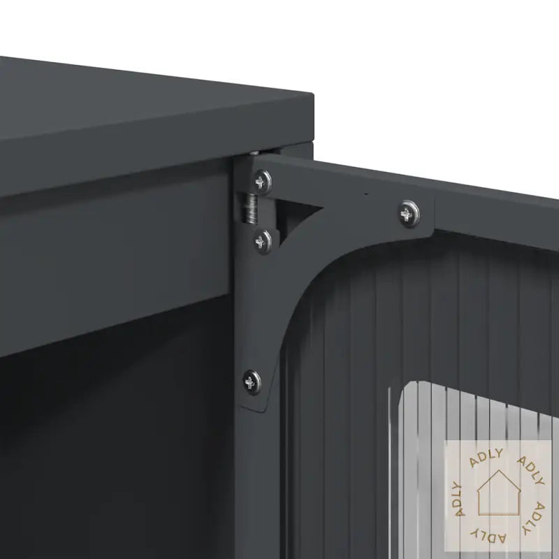 Skjenk Antrasitt 100,5X39X107 Cm Kaldvalset Stål