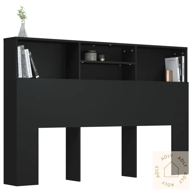 Sengegavlskap Svart 160X19X103,5 Cm