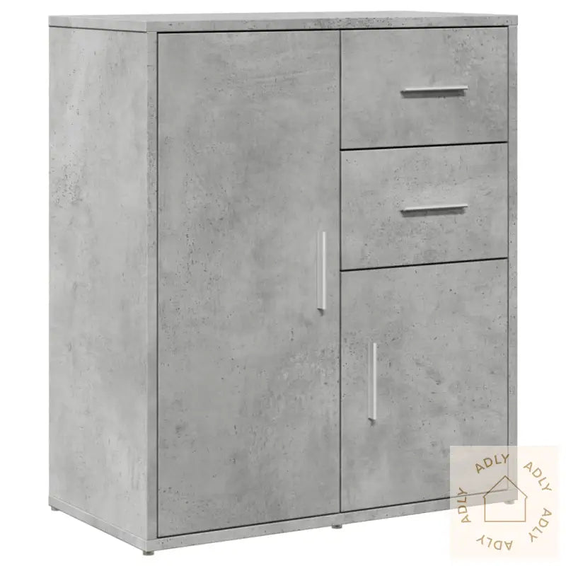Skjenker 2 Betonggrå 60X31X70 Cm Konstruert Tre