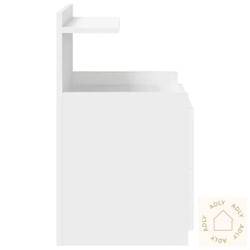 Nattbord 2 Stk Med 2 Skuffer Hvit 40X36,5X62 Cm