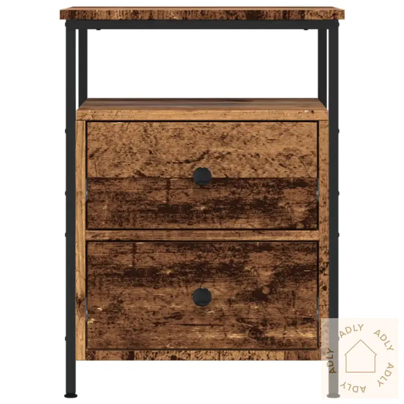 Nattbord 2 Stk Gammelt Tre 44X45X60 Cm Konstruert Tre