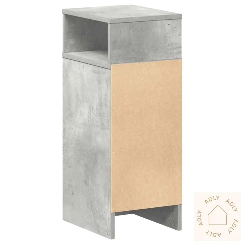 Stilfulle nattbord med tre og betong materiale, fint for møbler til hjemmet
