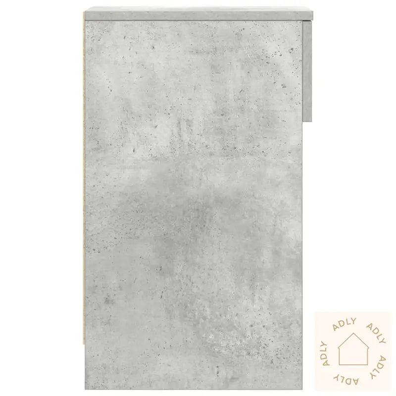 Nattbord Med Skuff 2 Stk Betonggrå 20X36X60 Cm