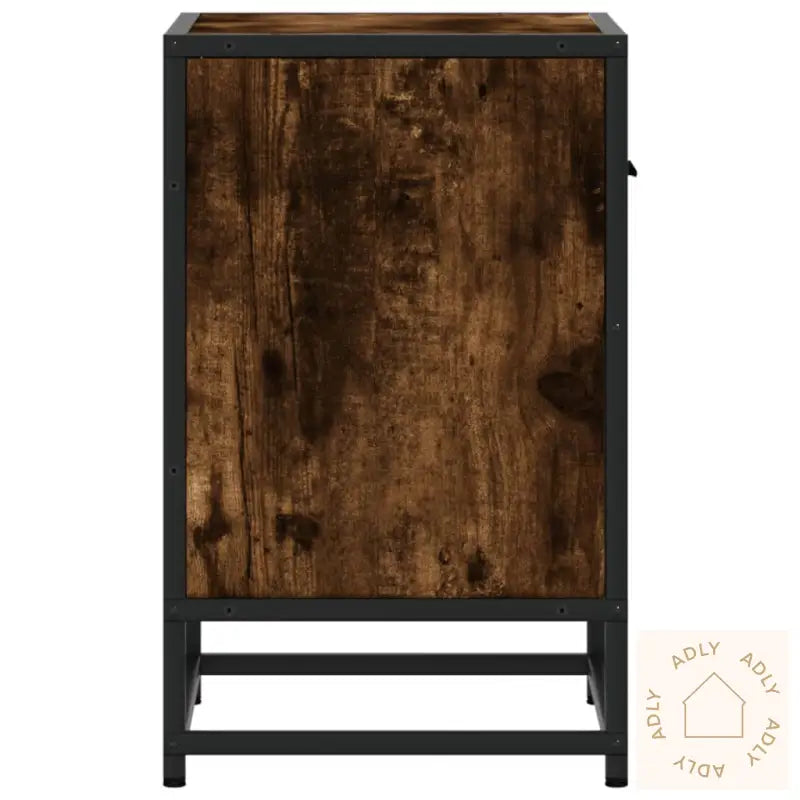 Nattbord 2 Stk Røkt Eik 40X31X50 Cm Konstruert Tre