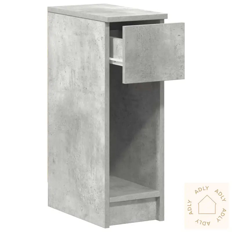 Nattbord Med Skuff 2 Stk Betonggrå 20X36X60 Cm