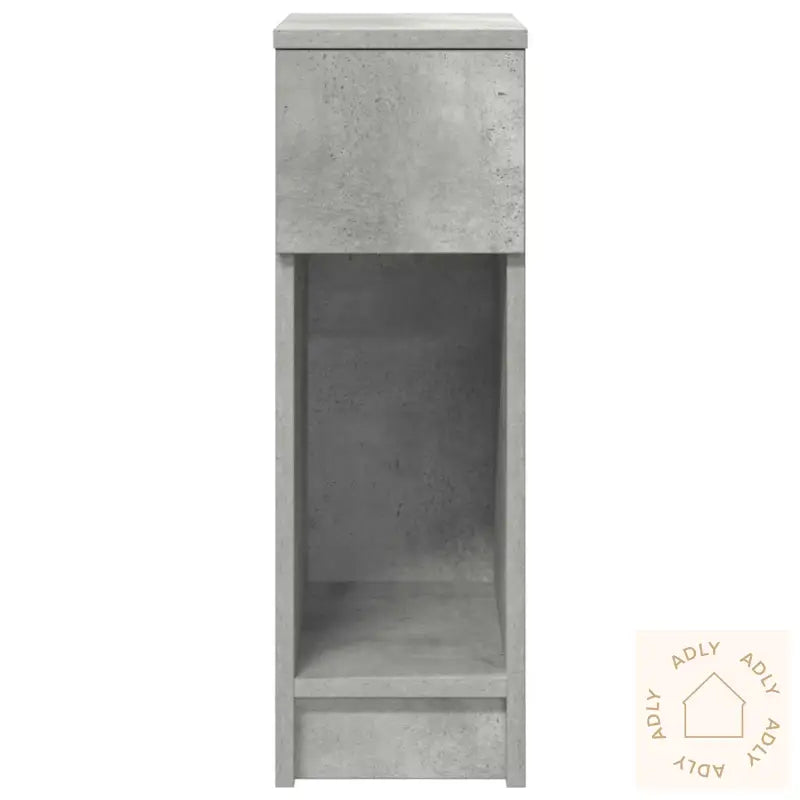 Nattbord Med Skuff 2 Stk Betonggrå 20X36X60 Cm