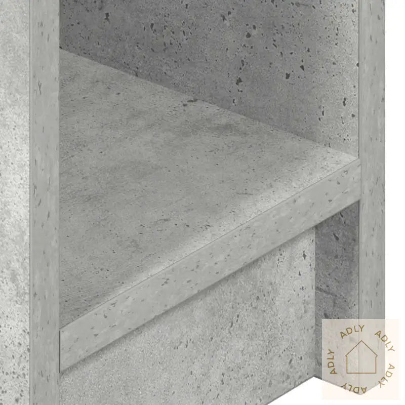 Nattbord Med Skuff 2 Stk Betonggrå 20X36X60 Cm