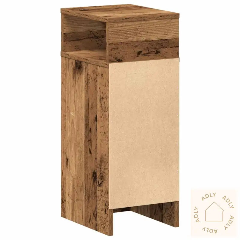 Nattbord 2 Stk Med Skuff Gammelt Tre 25X31X66 Cm