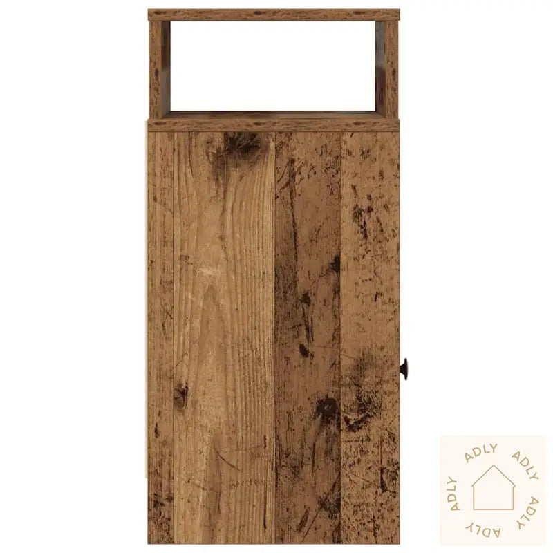 Nattbord 2 Stk Med Skuff Gammelt Tre 25X31X66 Cm