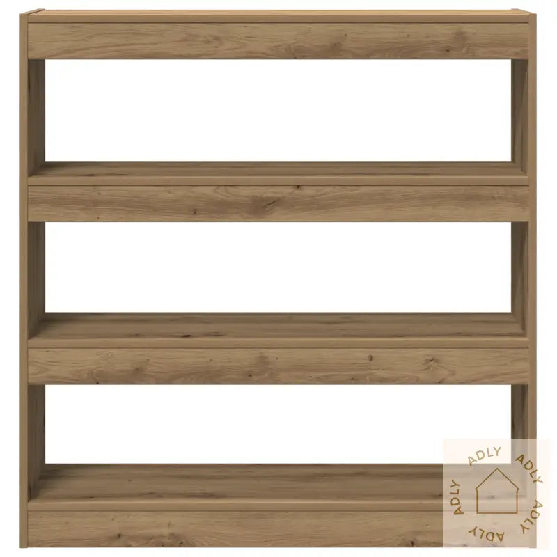 Bokskap/Romdeler I Håndlaget Eik - 100X30X103Cm, Laget Av Konstruert Tre