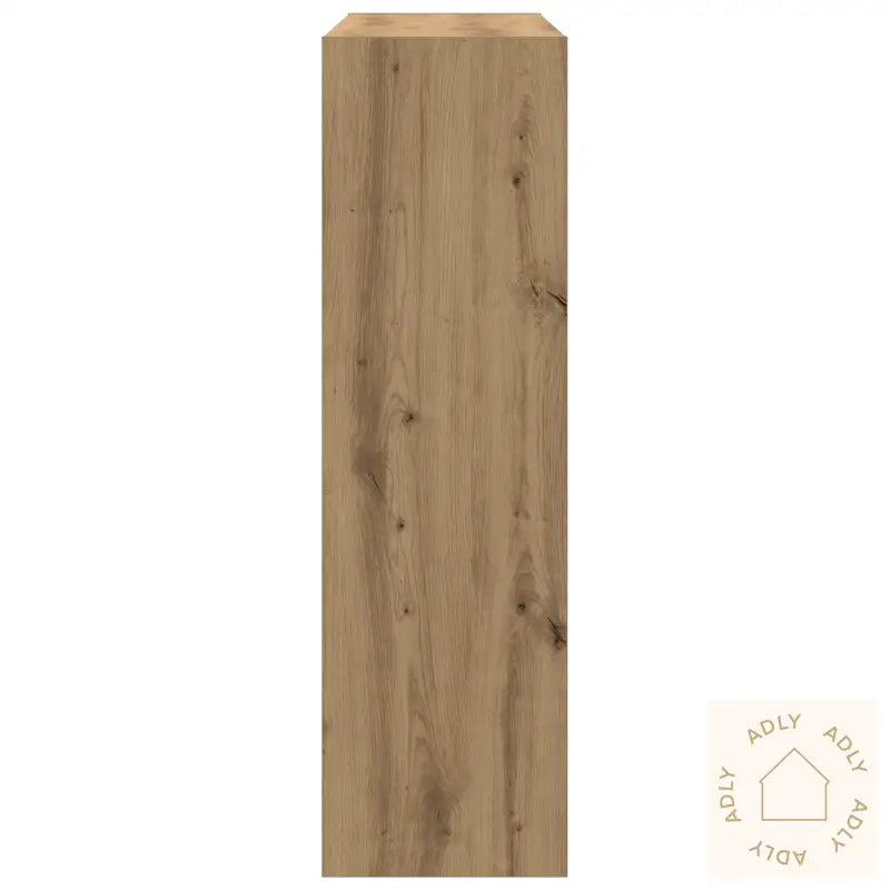 Bokskap/Romdeler I Håndlaget Eik - 100X30X103Cm, Laget Av Konstruert Tre