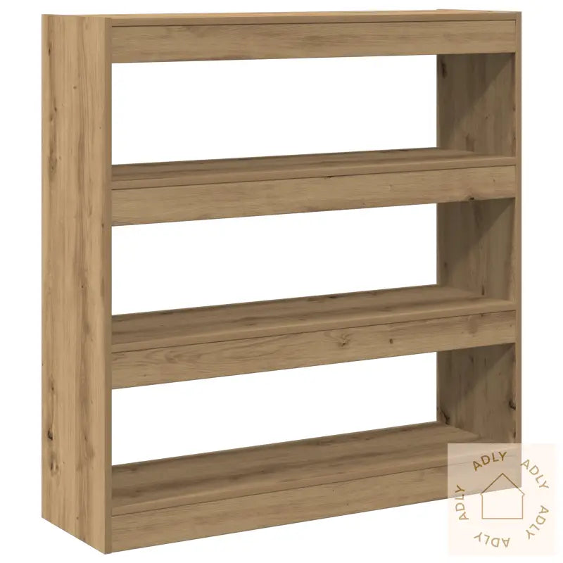 Bokskap/Romdeler I Håndlaget Eik - 100X30X103Cm, Laget Av Konstruert Tre