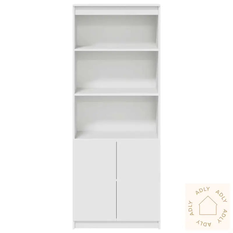 Highboard Hvit 70X35X180 Cm Konstruert Tre
