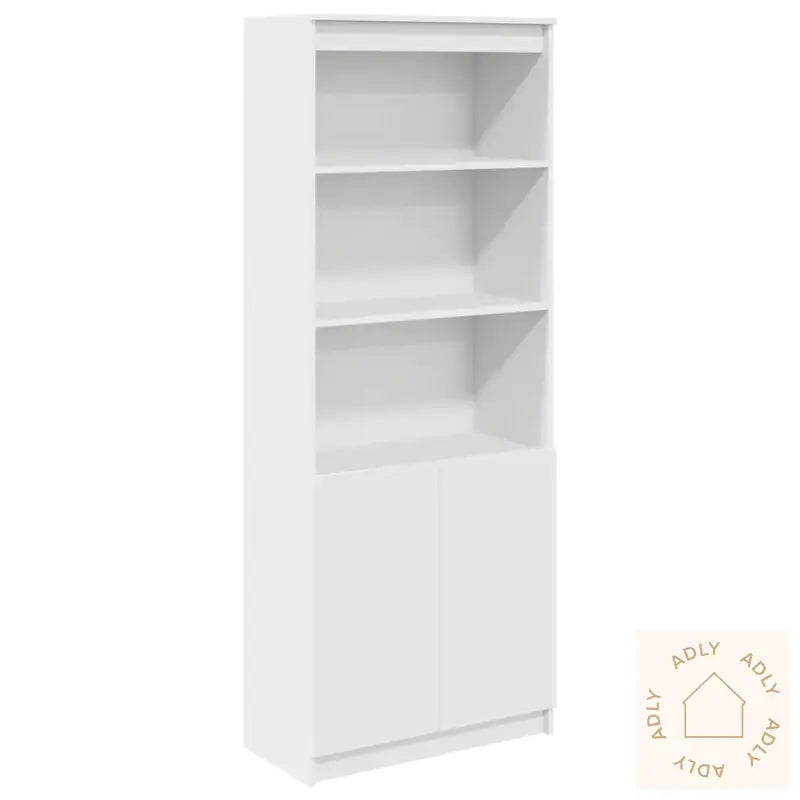 Highboard Hvit 70X35X180 Cm Konstruert Tre
