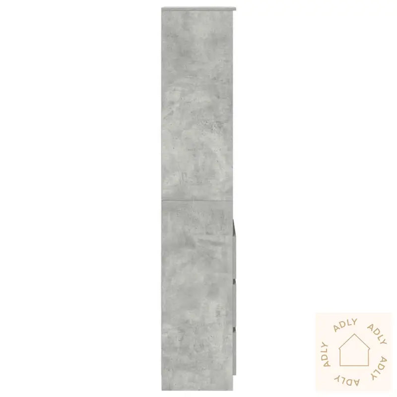 Høybord Betonggrå 37,5X35X180 Cm Konstruert Tre