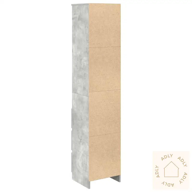 Høybord Betonggrå 37,5X35X180 Cm Konstruert Tre