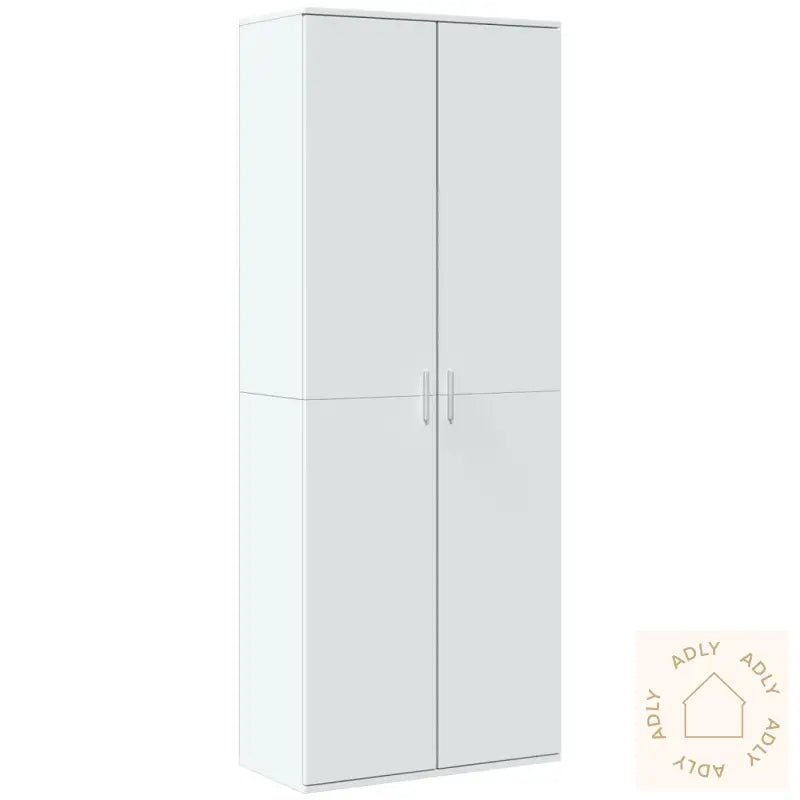 Highboard Hvit 70X35X180 Cm Konstruert Tre