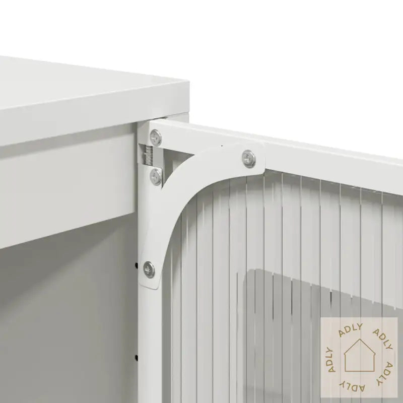 Highboard Hvit 68X39X123 Cm Stål