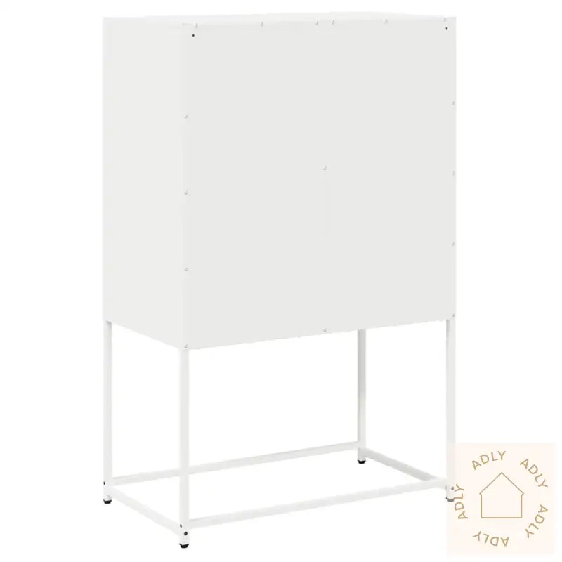 Highboard Hvit 68X39X107 Cm Stål