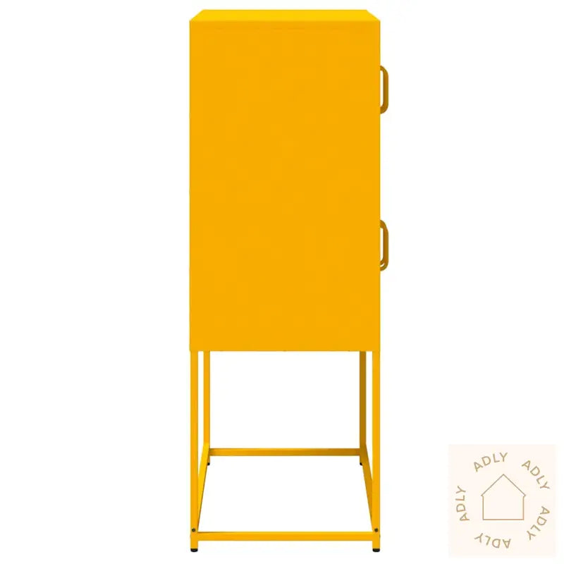 Highboard Sennep Gul 68X39X107 Cm Stål