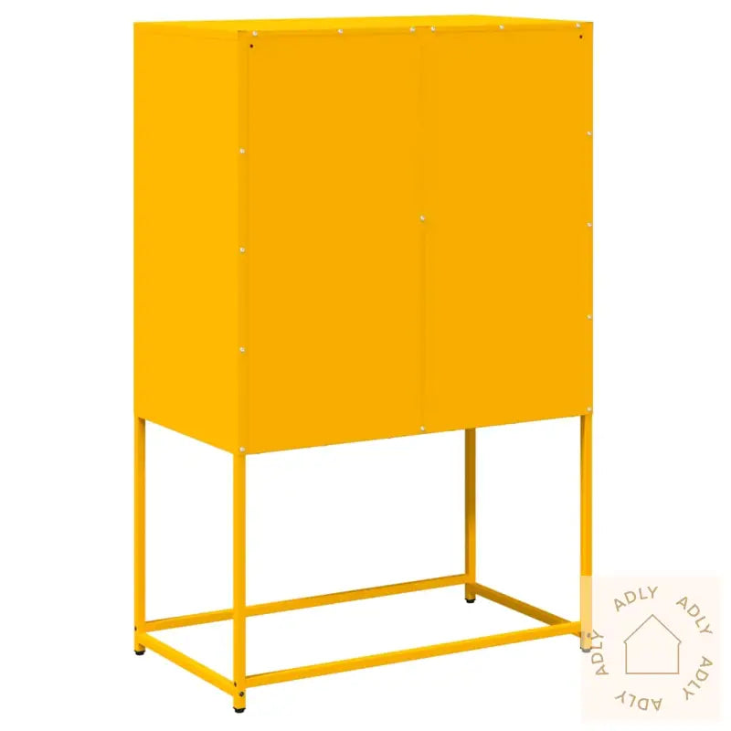 Highboard Sennep Gul 68X39X107 Cm Stål