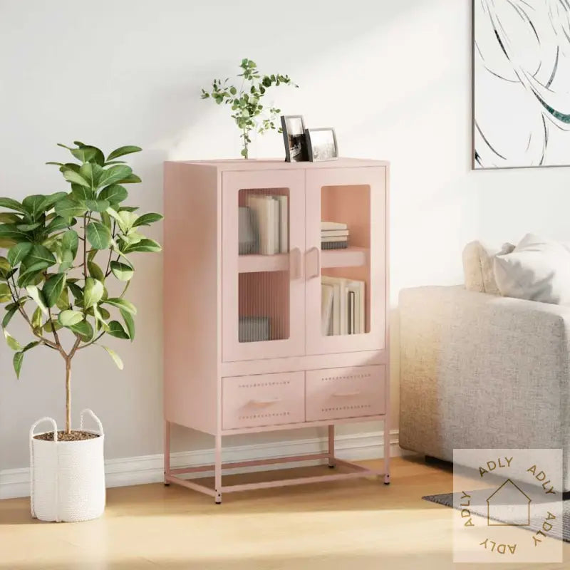 Highboard Rosa 68X39X111,5 Cm Stål