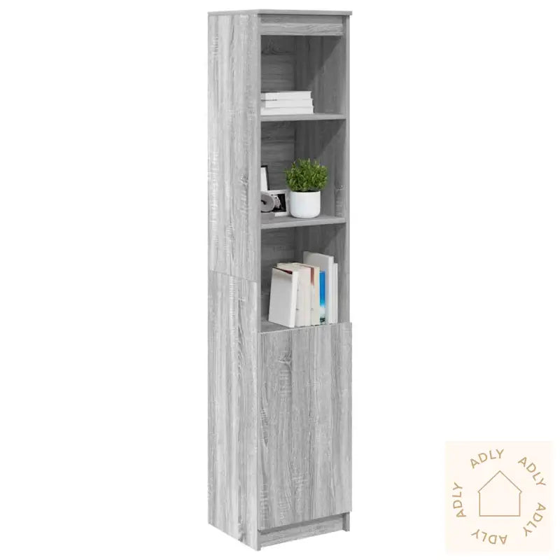 Høybord Grå Sonoma 37,5X35X180 Cm Konstruert Tre