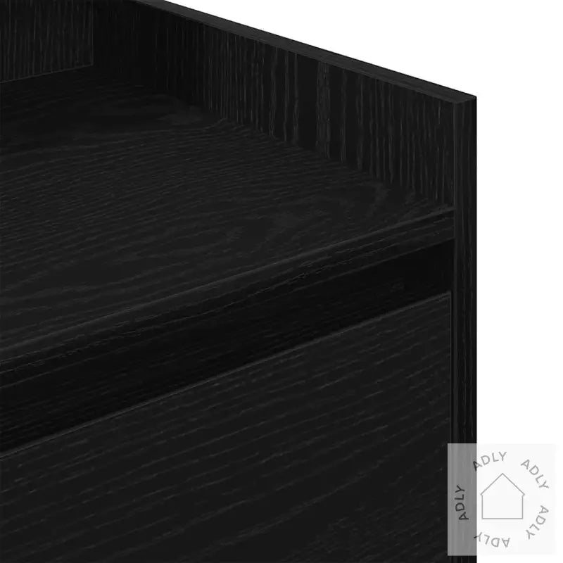 Nattskap Med 2 Skuffer 2 Stk Svart 38X34X80 Cm
