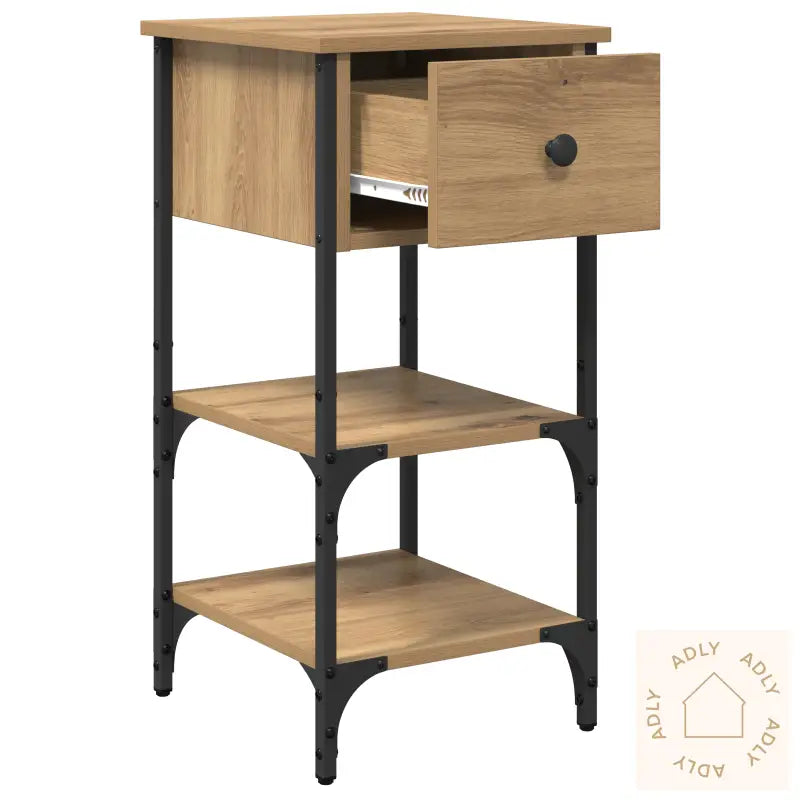 Nattbord Håndverks Eik 34X36X70 Cm Konstruert Tre