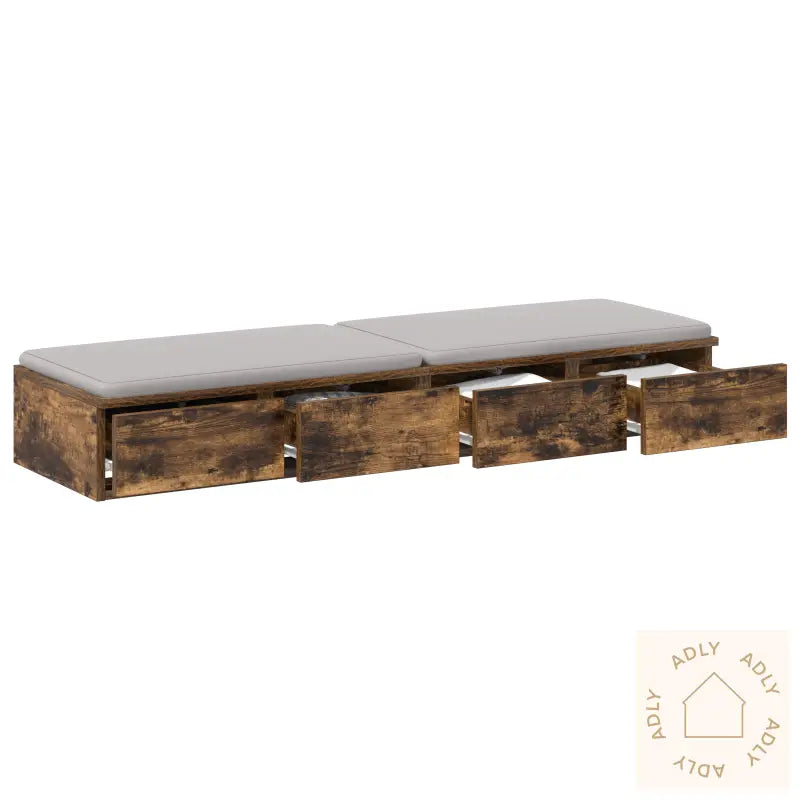 Sengeskuffer Røkt Eik 120X36,5X16,5 Cm Konstruert Tre