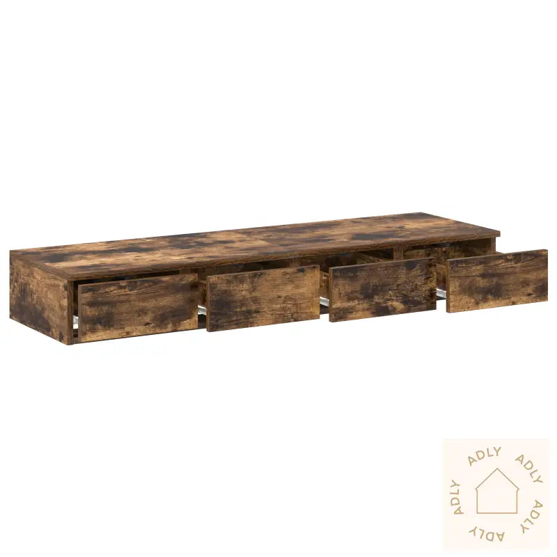 Sengeskuffer Røkt Eik 120X36,5X16,5 Cm Konstruert Tre