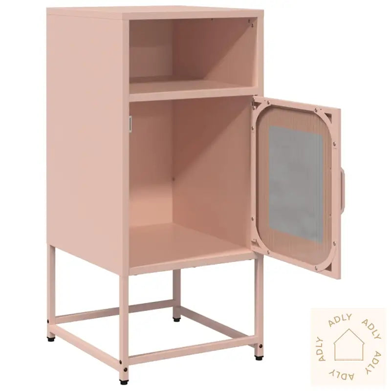Nattskap Rosa 36X39X78 Cm Kaldvalset Stål