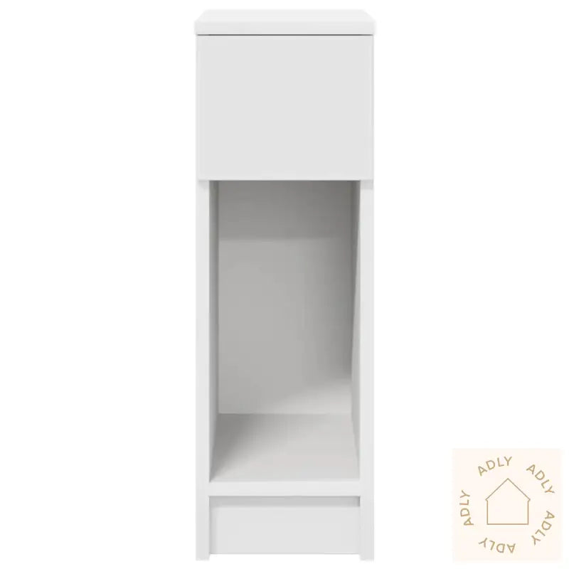 Nattbord Med Skuff Hvit 20X36X60 Cm