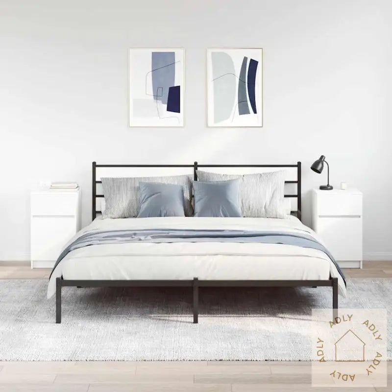 Nattbord 2 Stk Hvit 39X35X65 Cm Konstruert Tre