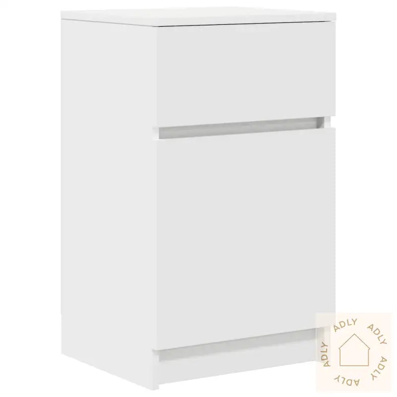 Nattbord 2 Stk Hvit 39X35X65 Cm Konstruert Tre