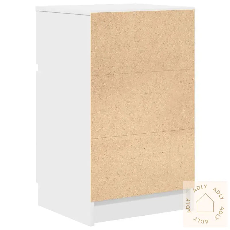 Nattbord 2 Stk Hvit 39X35X65 Cm Konstruert Tre