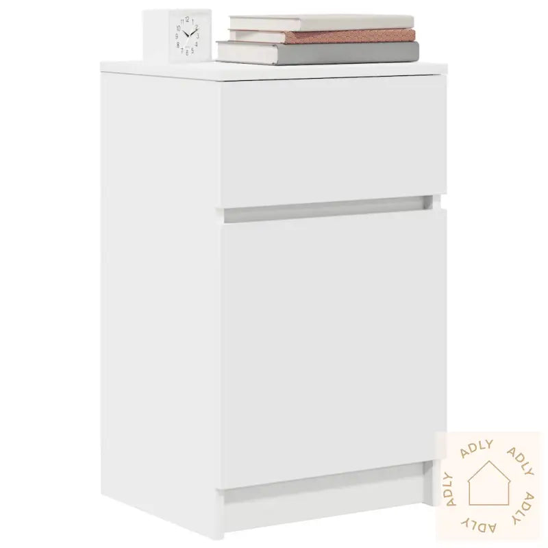 Nattbord 2 Stk Hvit 39X35X65 Cm Konstruert Tre