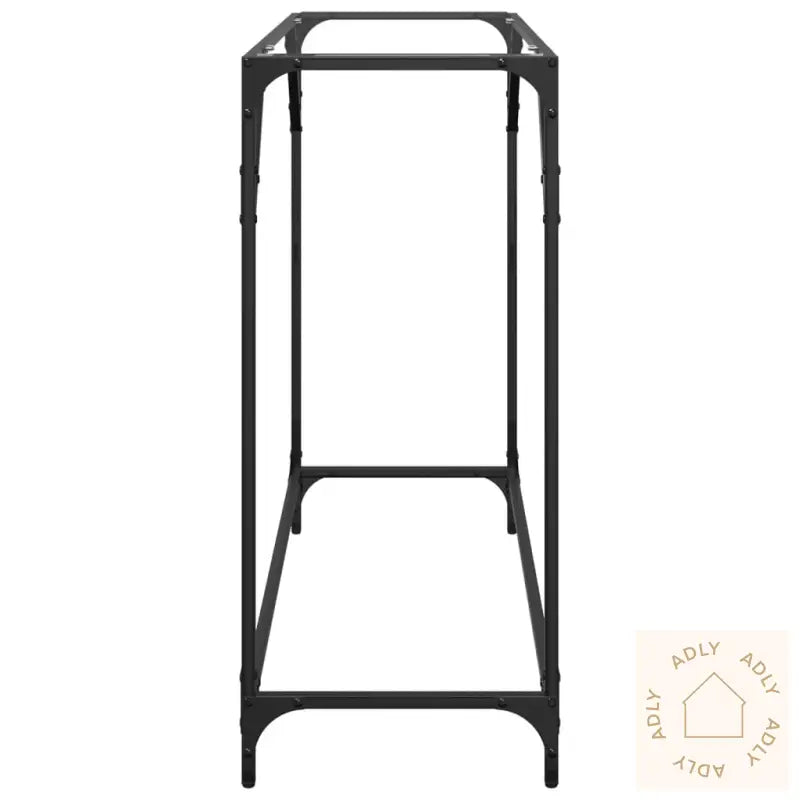 Konsollbord Med Gjennomsiktig Glassplate 98X35X81 Cm Stål