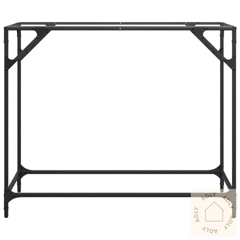 Konsollbord Med Gjennomsiktig Glassplate 98X35X81 Cm Stål