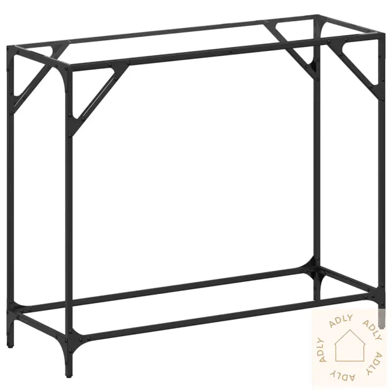 Konsollbord Med Gjennomsiktig Glassplate 98X35X81 Cm Stål