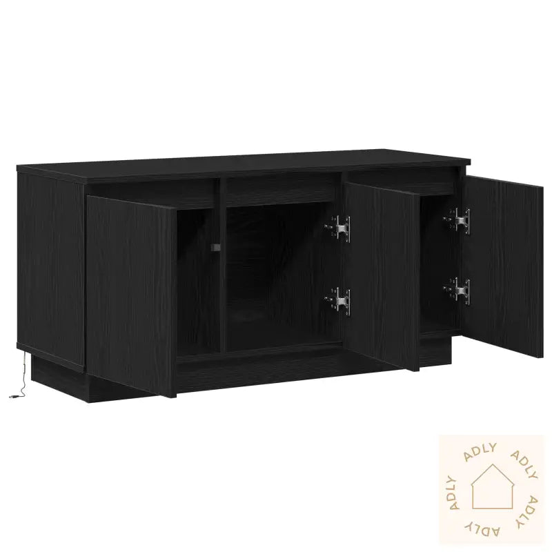 Tv-Skap Svart 100X38X49 Cm Konstruert Tre