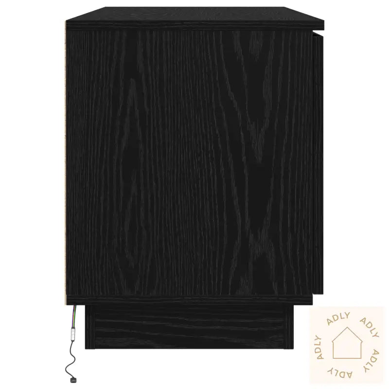 Tv-Skap Svart 100X38X49 Cm Konstruert Tre