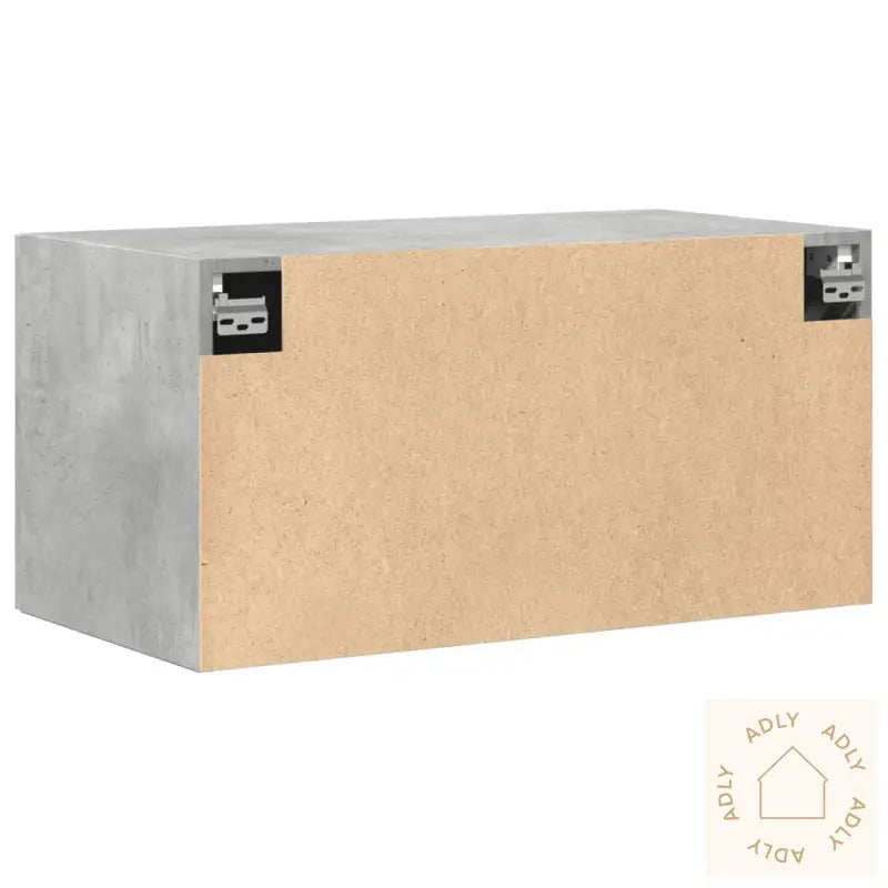 Veggskap Betonggrå 80X42,5X40 Cm Konstruert Tre